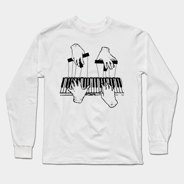 Funny Piano Teacher and Piano Student Long Sleeve T-Shirt by Mewzeek_T